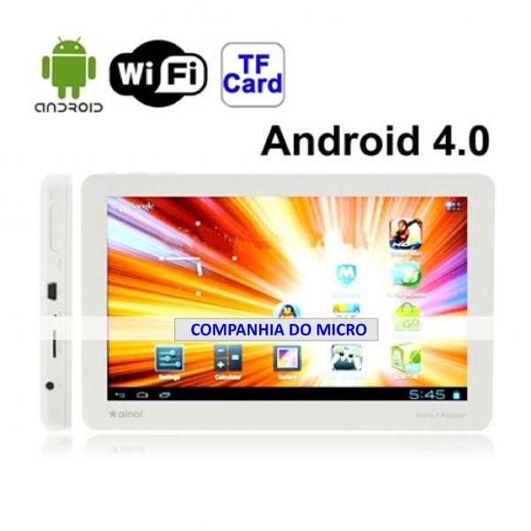 Novo 7.0 polegadas capacitiva touch screen Android 4,0